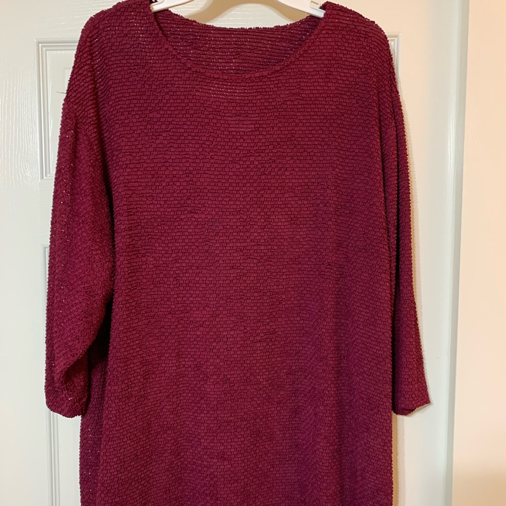 Sequel Brand Ladies Crinkle Top, Size 1X